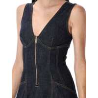 Rochii Self-Portrait Dama - Rochii Self-Portrait Self-Portrait Denim Mini Dress BLUE Femei (BM 18378561) - B-mall.ro