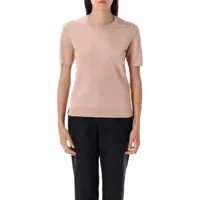 Tricouri Fendi Lace Ff Knit T-Shirt Femei