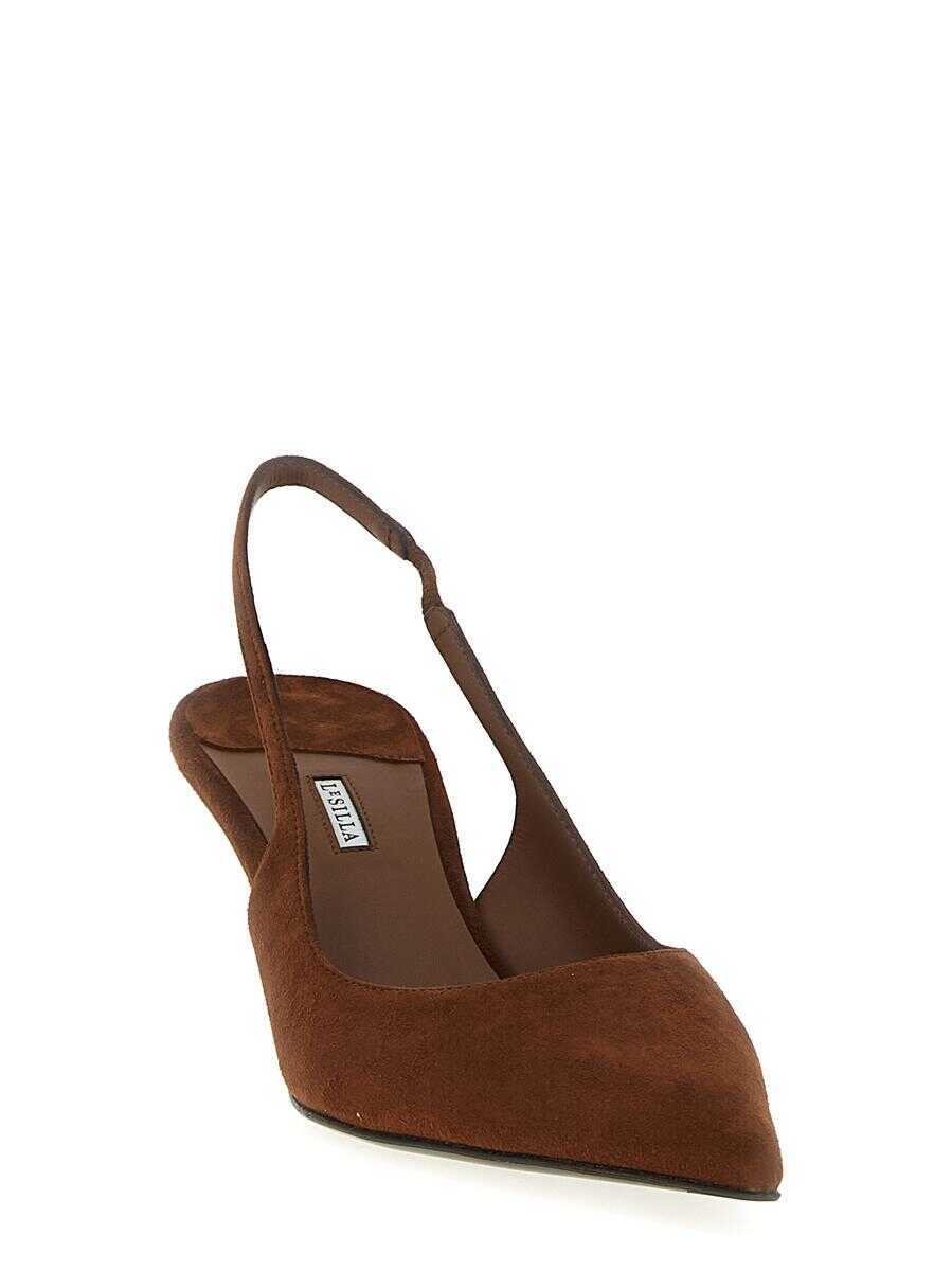 Pantofi cu toc LE SILLA Le Silla Bella Slingback BROWN Femei (BM 18378957) 2