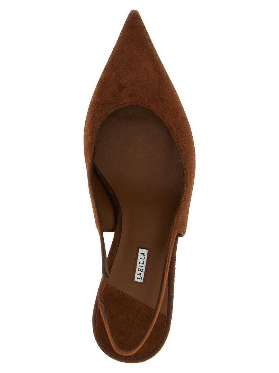 Pantofi cu toc LE SILLA Le Silla Bella Slingback BROWN Femei (BM 18378957) 4