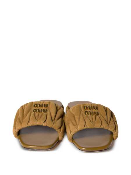 Sandale Miu Miu Miu Miu Slippers GREEN Femei (BM 18379248) 3