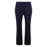 Pantaloni casual Alexander McQueen Navy Wool Pants Femei