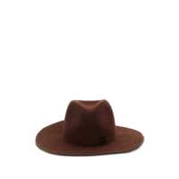 Palarii Ruslan Baginskiy 'Monogram-Embellished Fedora' Hat Femei