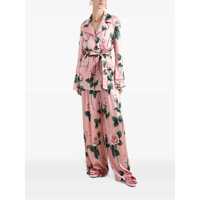 Topuri Dolce & Gabbana Dama - Bluze Dolce & Gabbana Dolce & Gabbana Printed Silk Blouse PINK Femei (BM 18380637) - B-mall.ro