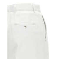 Pantaloni casual Dolce & Gabbana Dama - Pantaloni casual Dolce & Gabbana Dolce & Gabbana High Waist Cotton Pants WHITE Femei (BM 18380817) - B-mall.ro
