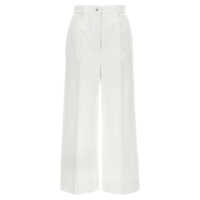 Pantaloni casual Dolce & Gabbana High Waist Cotton Pants Femei