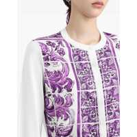 Cardigane Dolce & Gabbana Dama - Cardigane Dolce & Gabbana Dolce & Gabbana Maiolica Print Cardigan PURPLE Femei (BM 18380841) - B-mall.ro