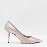 Pantofi cu toc Jimmy Choo Silver Leather Pumps Femei