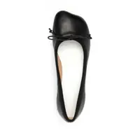 Balerini MM6 Maison Margiela Dama - Balerini MM6 Maison Margiela MM6 Maison Margiela Black Leather Tabi Flats Black Femei (BM 18381903) - B-mall.ro