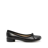 Balerini MM6 Maison Margiela Black Leather Tabi Flats Femei