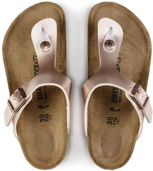 Papuci Birkenstock Gizeh Kids BS Electric Metallic Copper Pink Fete (BM 18382417) 3