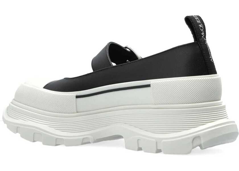 Sneakers Alexander McQueen Leather and rubber Sneakers BLACK/WHITE/SILVER Femei (BM 18382474) 2