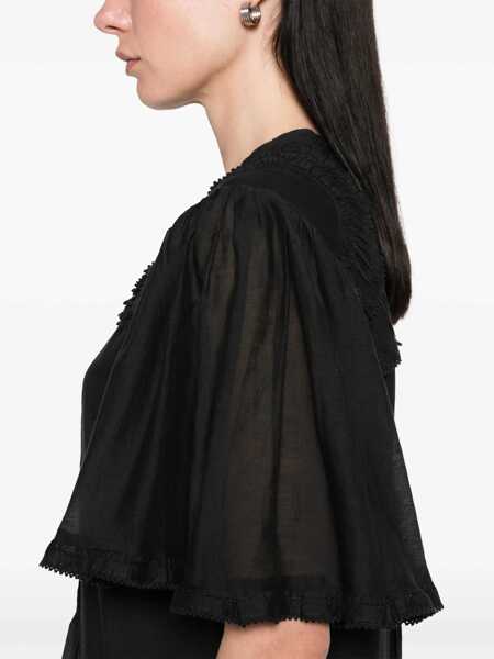 Rochii casual ISABEL MARANT ETOILE Dress Celyana BLACK Femei (BM 18382543) 5