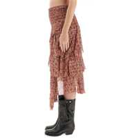 Fuste Dama - Fuste casual ISABEL MARANT ETOILE Brigitte Skirt RED Femei (BM 18382558) - B-mall.ro
