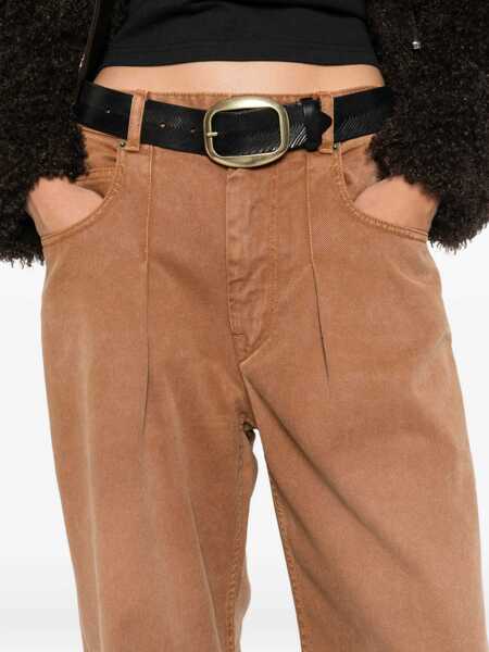 Blugi skinny Isabel Marant Jeans Rodayna BROWN Femei (BM 18382561) 5