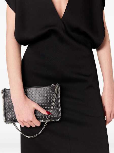 Rochii casual Stella McCartney Midi Dress With Wing Sleeves BLACK Femei (BM 18382579) 4