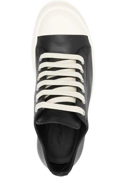 Sneakers Rick Owens Leather Sneaker BLACK Femei (BM 18382651) 4