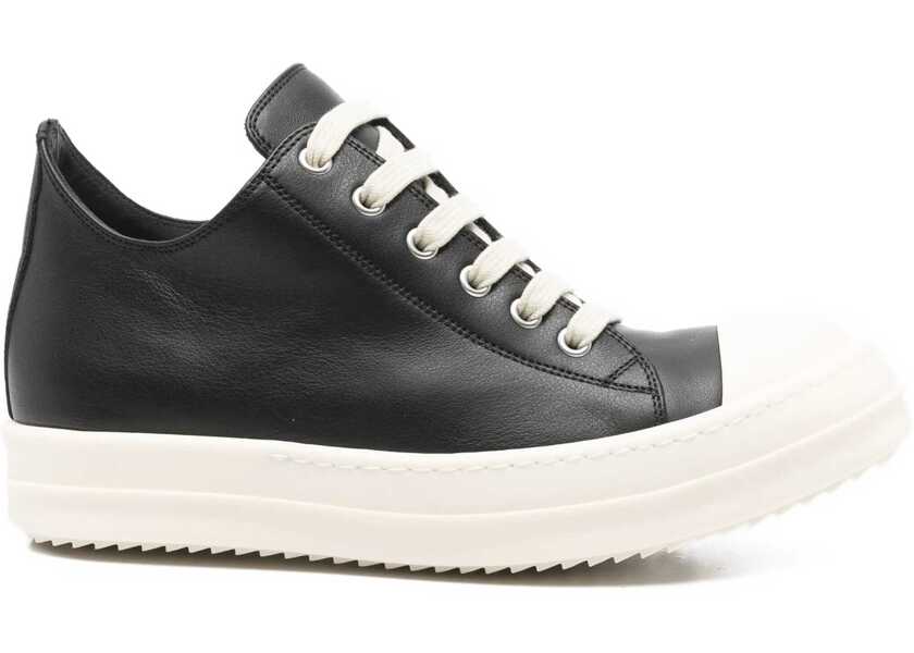 Sneakers Rick Owens Leather Sneaker BLACK Femei (BM 18382651) 1