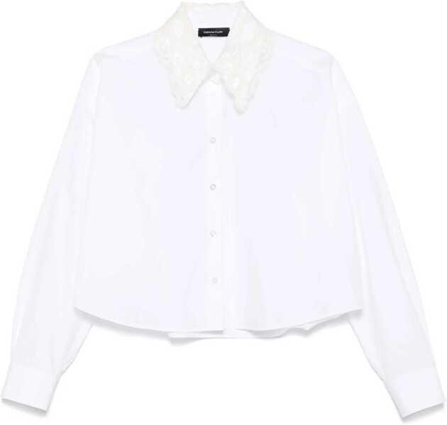 Bluze Fabiana Filippi Poplin Cropped Shirt WHITE Femei (BM 18382690) 1