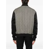 Jachete Balmain pentru Barbati - Jachete Balmain Monogrammed Varsity Jacket With Patches MULTICOLOUR Barbati (BM 18382693) - B-mall.ro