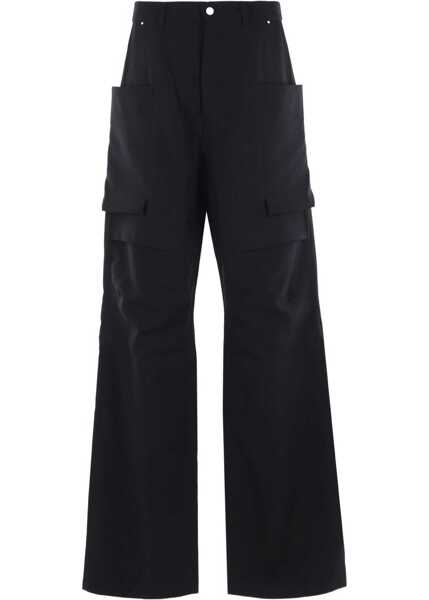 Pantaloni casual Rick Owens Stefan Cargo Pants BLACK Barbati (BM 18382708) 1