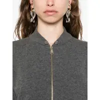 Topuri Fabiana Filippi Dama - Bluze de trening Fabiana Filippi Wool, Silk And Cashmere Sweatshirt GREY Femei (BM 18382744) - B-mall.ro