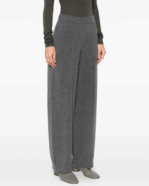 Pantaloni casual Fabiana Filippi Wool, Silk And Cashmere Pants GREY Femei (BM 18382747) 3