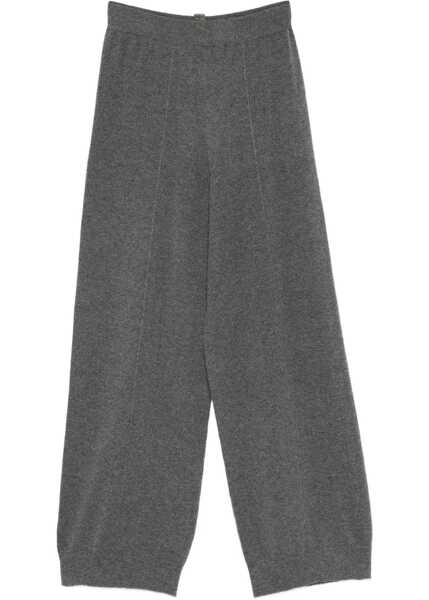 Pantaloni casual Fabiana Filippi Wool, Silk And Cashmere Pants GREY Femei (BM 18382747) 1
