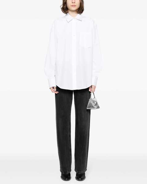 Bluze Alexander Wang Shirt With Logo WHITE Femei (BM 18382750) 2