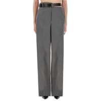Pantaloni casual Flannel Pants With Belt Femei