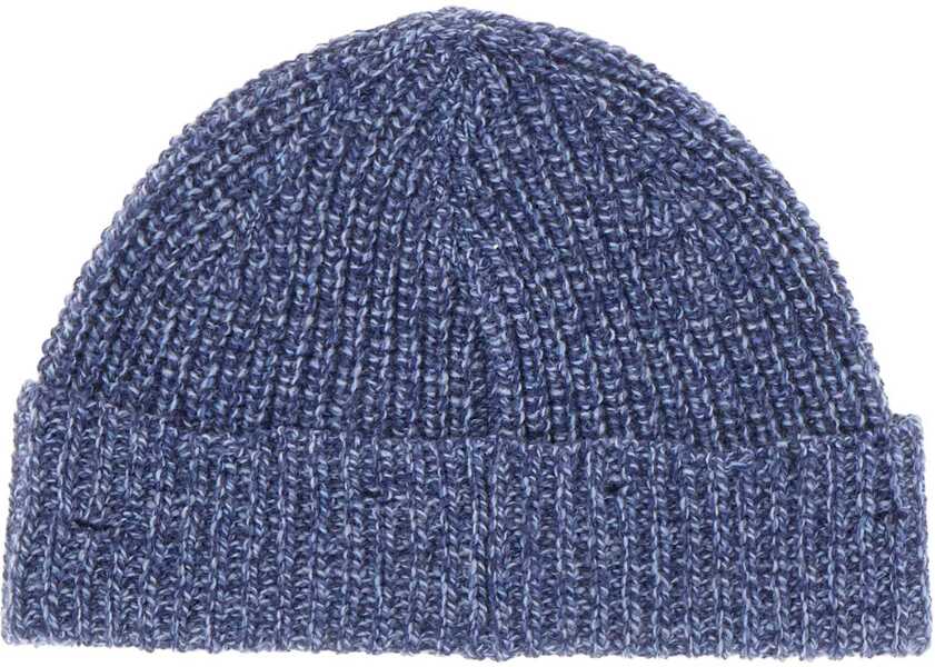 Caciuli Marni Beanie Hat With Marni Mending Embroidery BLUE Femei (BM 18382771) 2