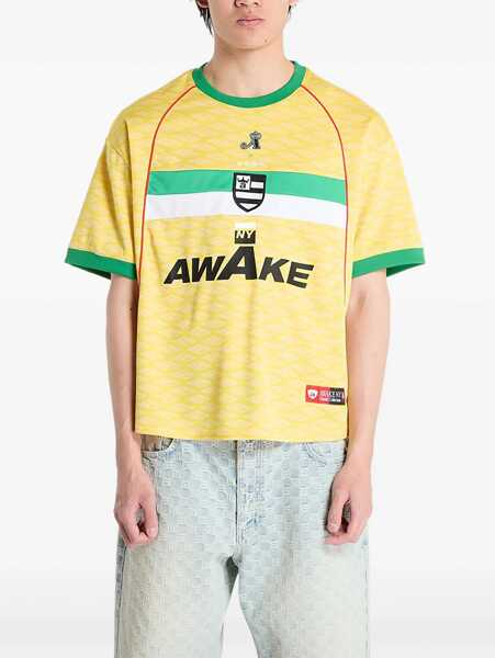 Tricouri AWAKE NY AWAKE NY T-SHIRT AWK.SU25.TP005 YELLOW Yellow Barbati (BM 18382812) 1