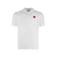 Tricouri Polo Comme Des Garçons Play Cotton-Piqué Polo Shirt Barbati
