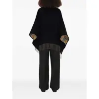 Geci Burberry Dama - Paltoane Burberry Check Wool cape Black Femei (BM 18385662) - B-mall.ro