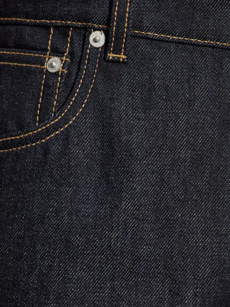 Blugi drepti Alexander McQueen JEANS Blue Barbati (BM 18385698) 5