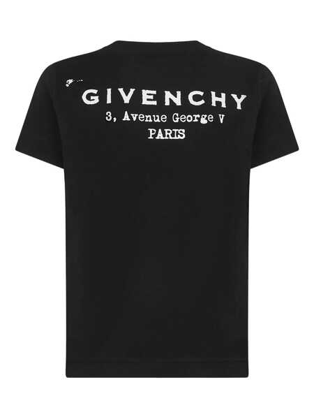 Tricouri Givenchy T-shirt with GIVENCHY print Black Femei (BM 18385701) 2