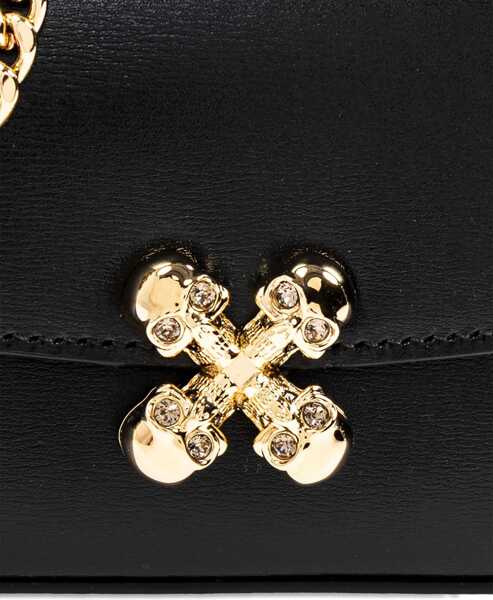 Genti tip postas Alexander McQueen Skull Flower Bag Small BLACK Femei (BM 18385864) 5