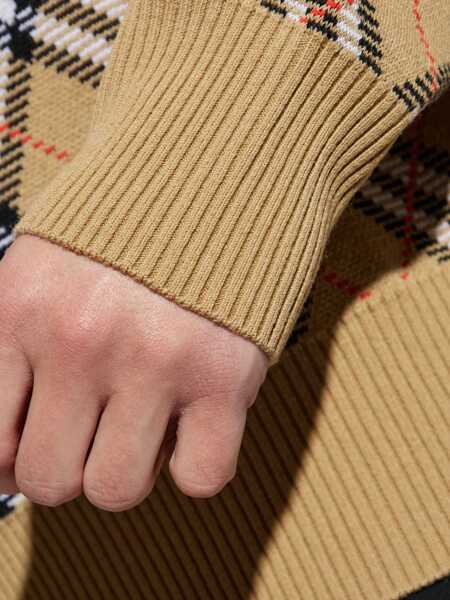 Pulovere Burberry Wool blend crew neck sweater Beige Barbati (BM 18386967) 5