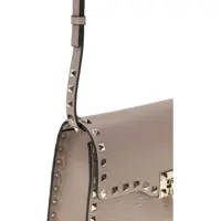 Genti de umar Valentino Garavani Dama - Genti de umar Valentino Garavani Rockstud Shoulder Bag POUDRE Femei (BM 18387007) - B-mall.ro