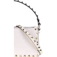 Genti de umar Valentino Garavani Dama - Genti de umar Valentino Garavani Rockstud Zip-Up Shoulder Bag LIGHT IVORY Femei (BM 18387052) - B-mall.ro