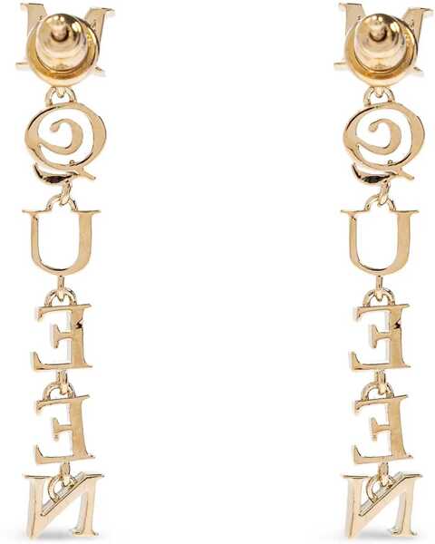 Cercei Alexander McQueen Logo Earrings GOLD Femei (BM 18387199) 4