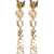 Alexander McQueen Logo Earrings GOLD