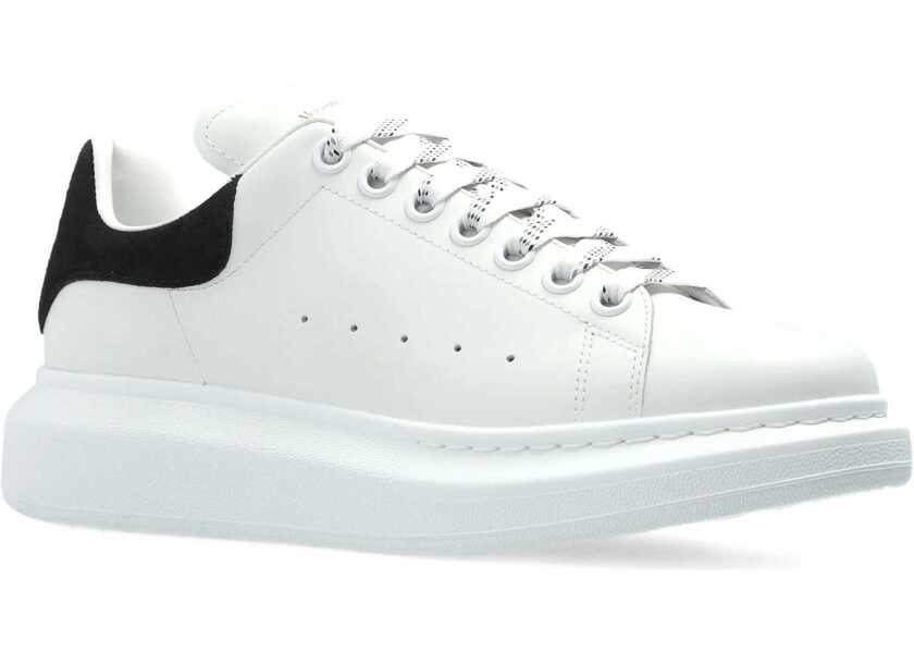 Sneakers Alexander McQueen Leather Sneakers WHITE/BLACK Femei (BM 18387301) 2