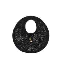 Genti de umar Jacquemus 'The Spiaggia Rond Bag' Shoulder Bag In Raffia Femei