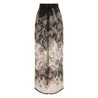Pantaloni casual Zimmermann Rhiannon Printed Silk Trousers Femei