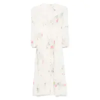 Rochii Zimmermann Lucky Linen Midi Dress Femei