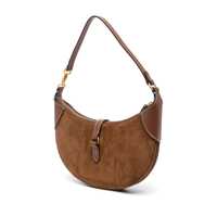 Imbracaminte Dama pagina 249 - Tricouri Polo Ralph Lauren Brown Shoulder Bag With Adjustable Closure And Logo Plaque On The Front In Suede Woman BROWN Femei (BM 18388665) - B-mall.ro