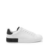 Sneakers 'Portofino' White Low Top Sneakers With Logo Lettering On The Rear In Leather Man Barbati