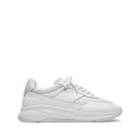 Sneakers 'Genesis Neo Runner' White Low Top Sneakers With Logo Lettering On Tongue And Heel In Leather Blend Man Barbati
