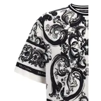 Tricouri Dolce & Gabbana 'Maiolica' Print T-Shirt Barbati